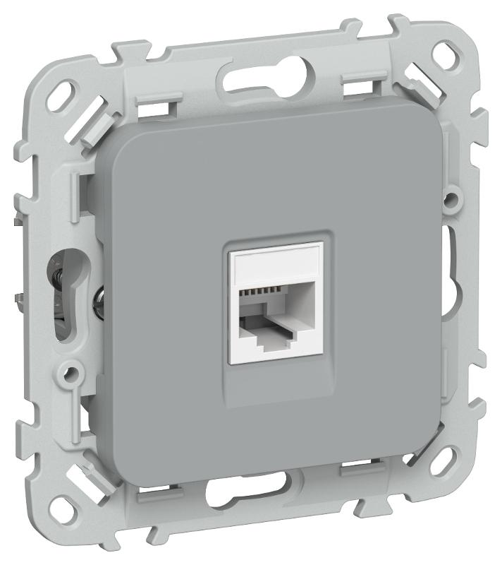 FLITE Розетка компьютерная RJ45 кат.5Е UTP РК5е-1-0-ФлС серый | FI-K12-1-K03 | IEK — IEK (ИЭК)