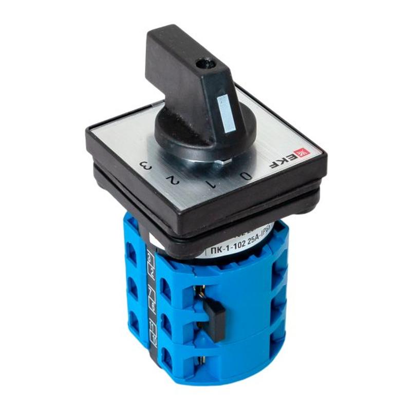 Переключатель кулачковый ПК-1-102 25А 2P «0-1-2-3» IP65 | pk-1-102-25-65 | EKF — миниатюра 7