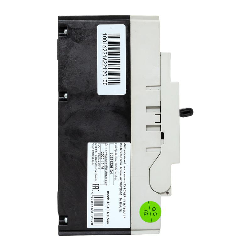 Выключатель автоматический AV POWER-1/3  16А 80kA TR AVERES | mccb-13-16H-TR-av | EKF — миниатюра 5