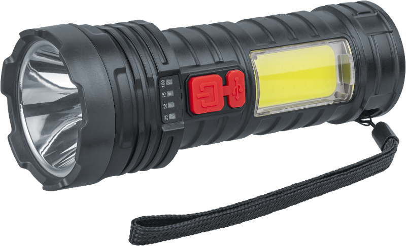 Фонарь универсальный NPT-CP25-ACCU пласт.1LED,3Вт+1COB,3Вт li-ion 1,2Ач 5реж. | 93817 | Navigator — фото 1 | Sento