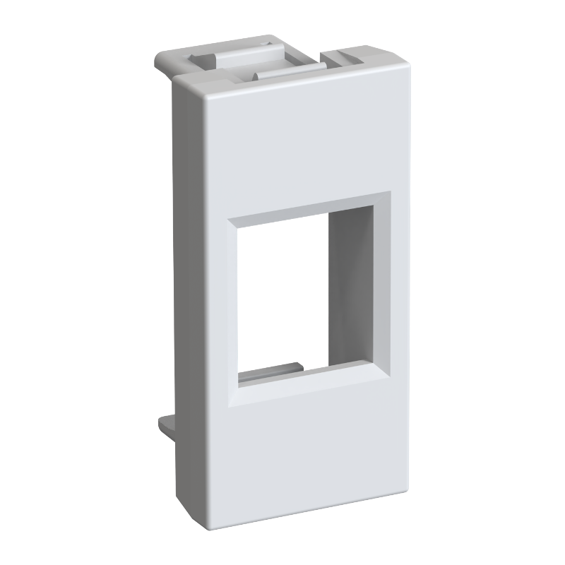 Altira Белый Плата лицевая W45 1 модуль 1xKeystone RAL9003 | RIN-145-B | SE — миниатюра 2