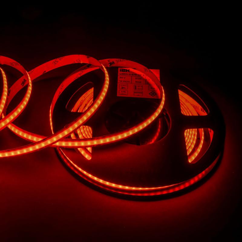 Лента LED 5м COB-576LED 14Вт/м IP20 10мм 24В RGB  | LSR11-3-576-20-3-05 | ИЭК — миниатюра 4