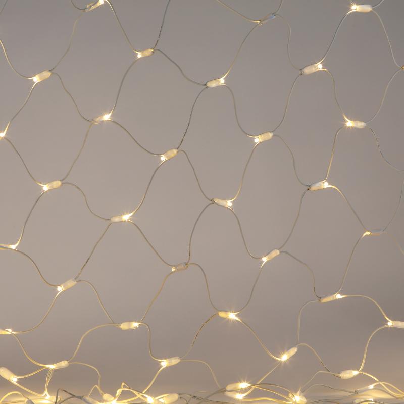 Светодиодная новогодняя гирлянда ERAPS-SK2 сеть 1,5x2 м тёплый белый свет 150 LED | Б0051894 | ЭРА — миниатюра 2
