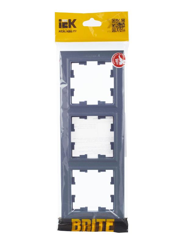 BRITE Рамка 3-ая РУ-3-БрМ маренго | BR-M32-K35 | IEK — миниатюра 9