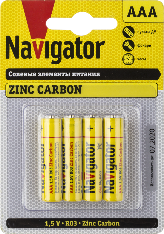 Элемент питания 94 767 NBT-NS-R03-BP4 | 94767 | Navigator — Navigator