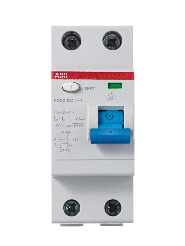 Выключатель дифференциальный (УЗО) F202 2п 16А 10мА тип AC | 2CSF202001R0160 | ABB — миниатюра 3