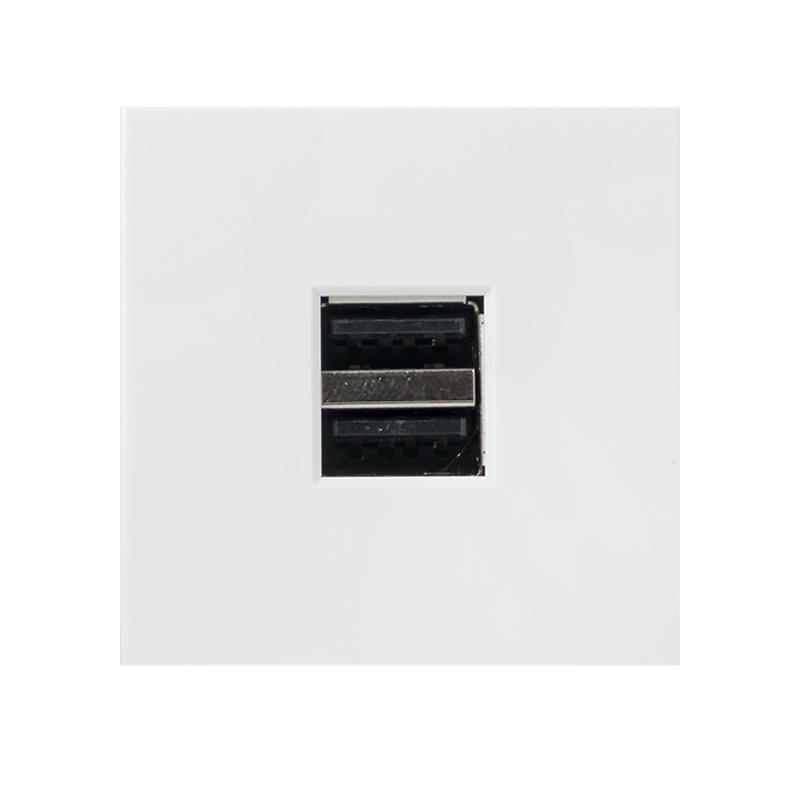 Розетка USB, сила тока 2,1 А (2 гнезда) без индикатора | E2MR2-20USB-10 | EKF — миниатюра 2