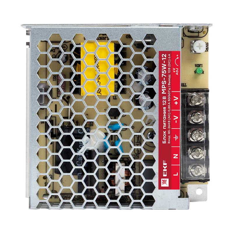 Блок питания 12В MPS-75W-12 Proxima | mps-75w-12 | EKF — миниатюра 3