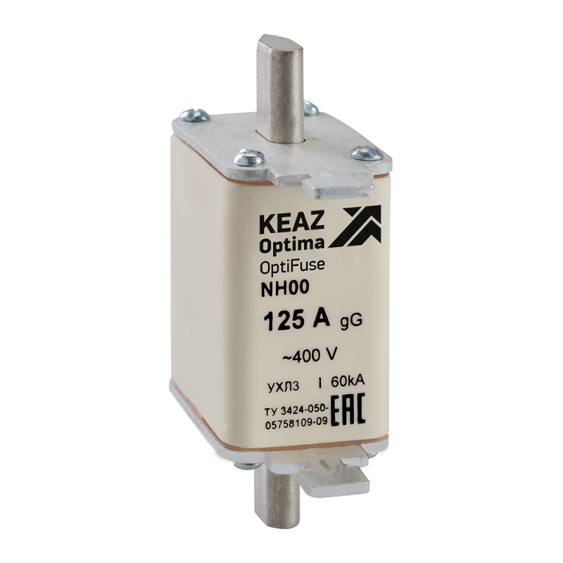 Вставка плавкая OptiFuse NH00-40-400AC-0-gG-УХЛ3 | 144613 | КЭАЗ — КЭАЗ (Курский электроаппаратный завод)