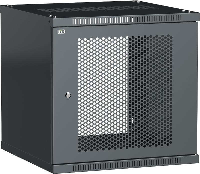 ITK Шкаф LINEA WE 15U 600х600мм дверь перфорированная серый | LWE3-15U66-PF | ITK — миниатюра 1