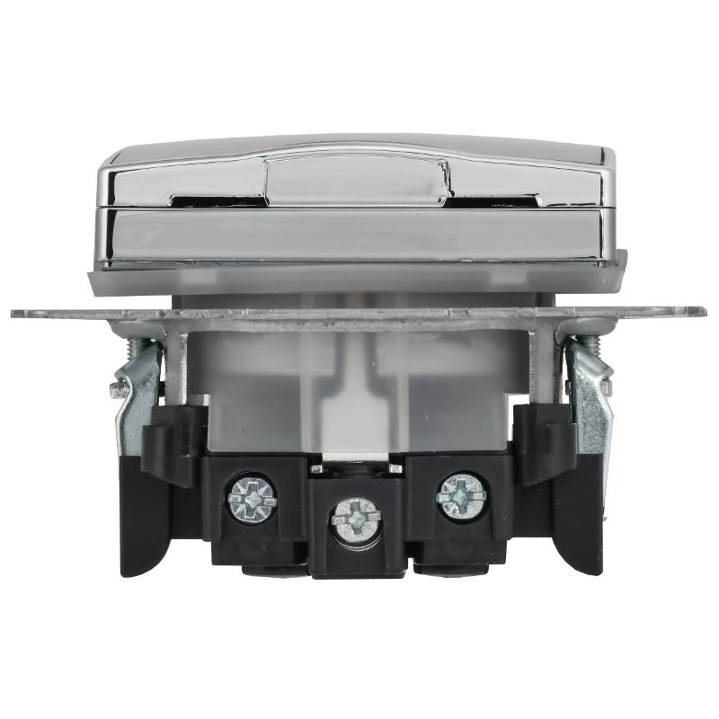 BRITE Роз с з/к/ш с кр 16А IP44 РСбш10-3-44-БрГН мет х/н  | BR-R16-16-44-M-K23 | ИЭК — миниатюра 5