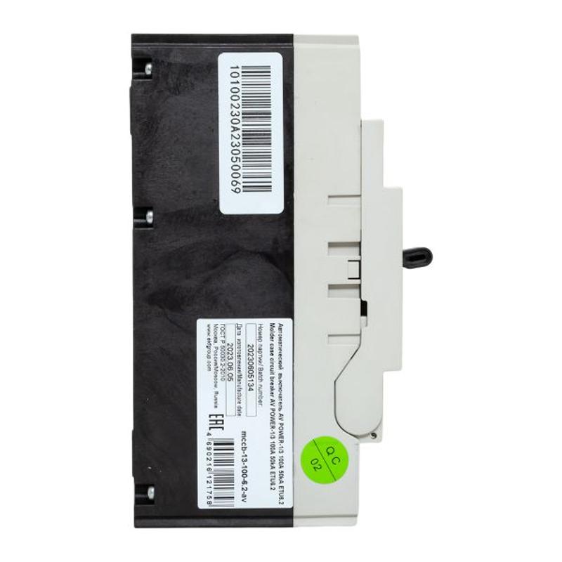 Выключатель автоматический AV POWER-1/3 100А 50kA ETU6.2 | mccb-13-100-6.2-av | EKF — миниатюра 17