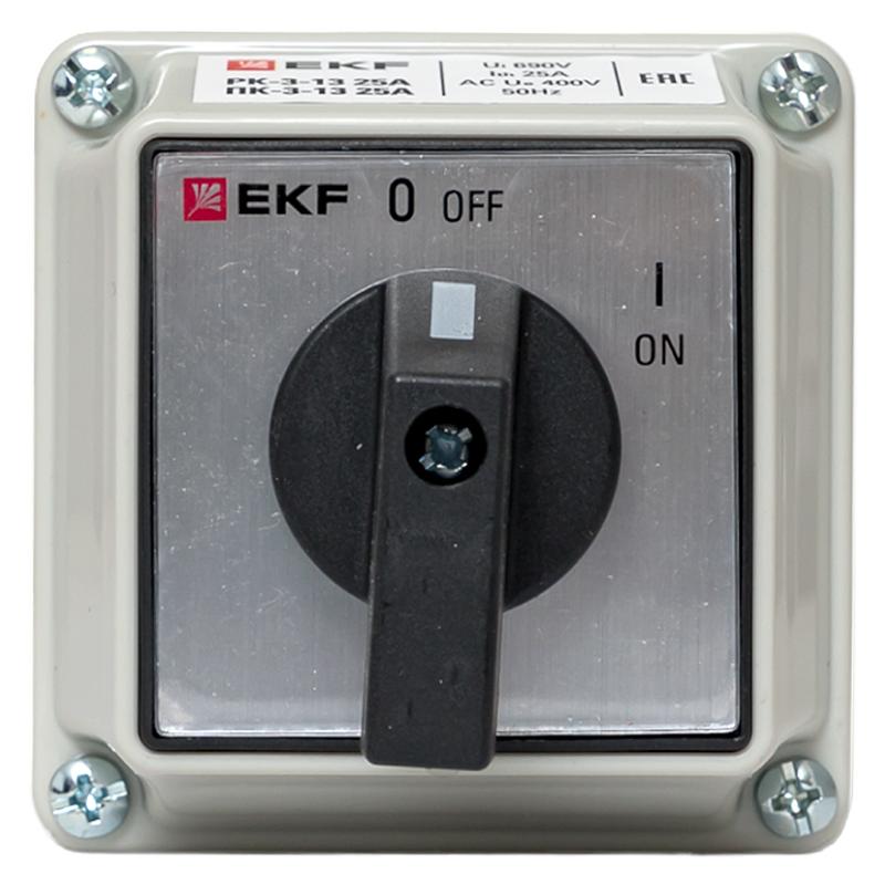 Переключатель кулачковый ПК-3-13 25А 3P "ВКЛ-ВЫКЛ" IP65 EKF PROxima | pk-3-13-25 | EKF — миниатюра 4