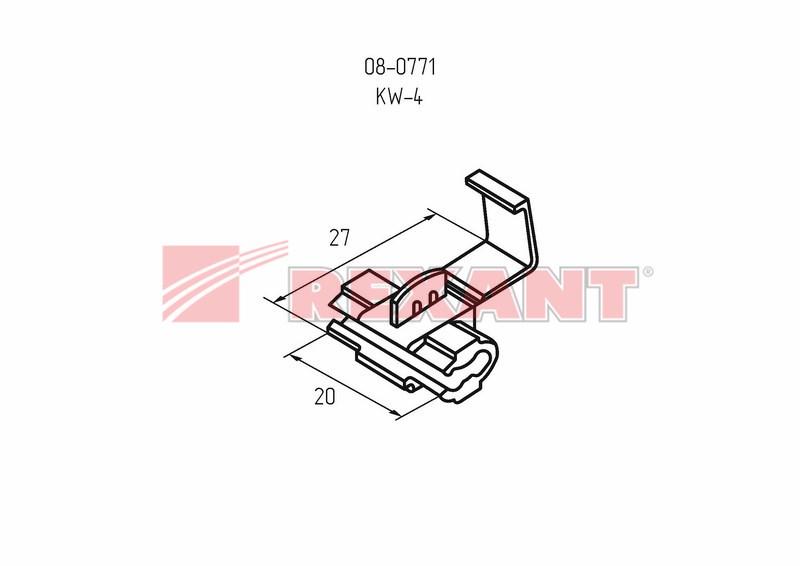 Ответвитель питания 1.0-2.5 мм² (ОВ-2/ЗПо-1 1,0-2,5) синий | 08-0771 | REXANT — миниатюра 4