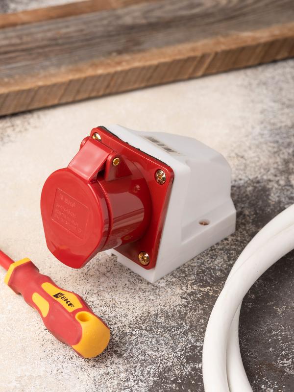 Розетка стационарная наружная 114 3Р+РЕ 16А 380В IP44 EKF PROxima | ps-114-16-380 | EKF — миниатюра 8