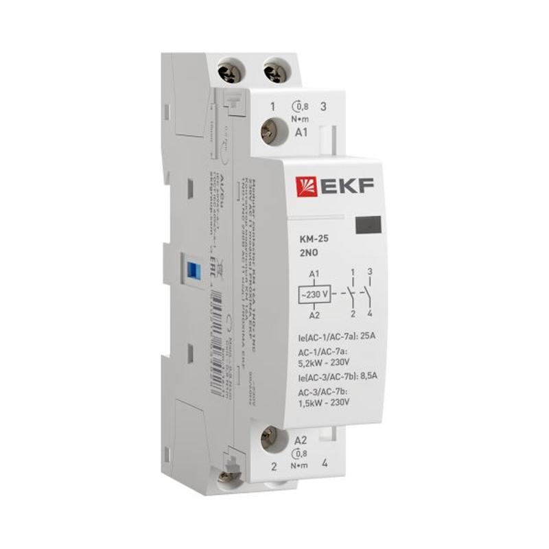 Контактор модульный КМ 25А 2NО (1 мод.) EKF PROxima | km-1-25-20 | EKF — миниатюра 14