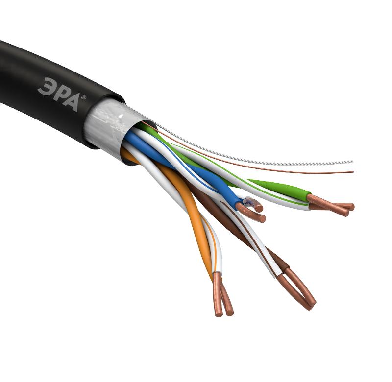 ЭРА Кабель витая пара F/UTP Cat5e 4x2x24 AWG CU PE OUTDOOR 305 м | Б0044689 | ЭРА — миниатюра 3