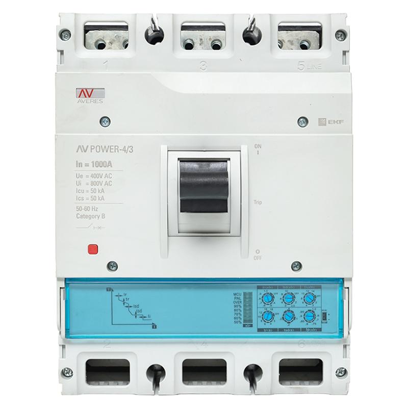 Выключатель автоматический AV POWER-4/3 1000А 50kA ETU2.0 | mccb-43-1000-2.0-av | EKF — миниатюра 8