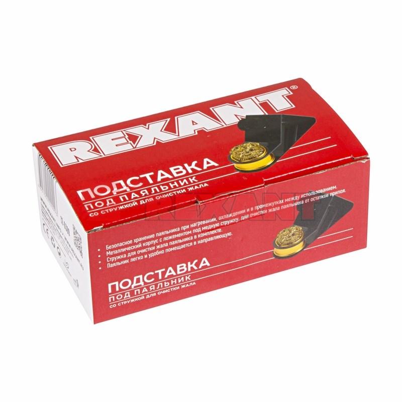 Подставка под паяльник + стружка для очистки жала | 12-0309 | REXANT — миниатюра 2