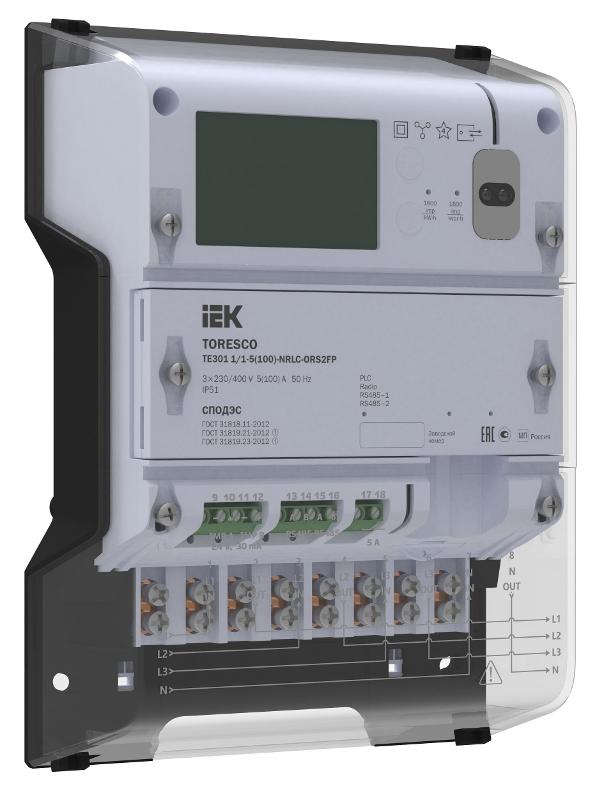 TORESCO Счетчик ЭЭ TE301 1/1-5(100)-NRLC-ORS2FP | TR-TE301-100-1-RS2FP | IEK — IEK (ИЭК)