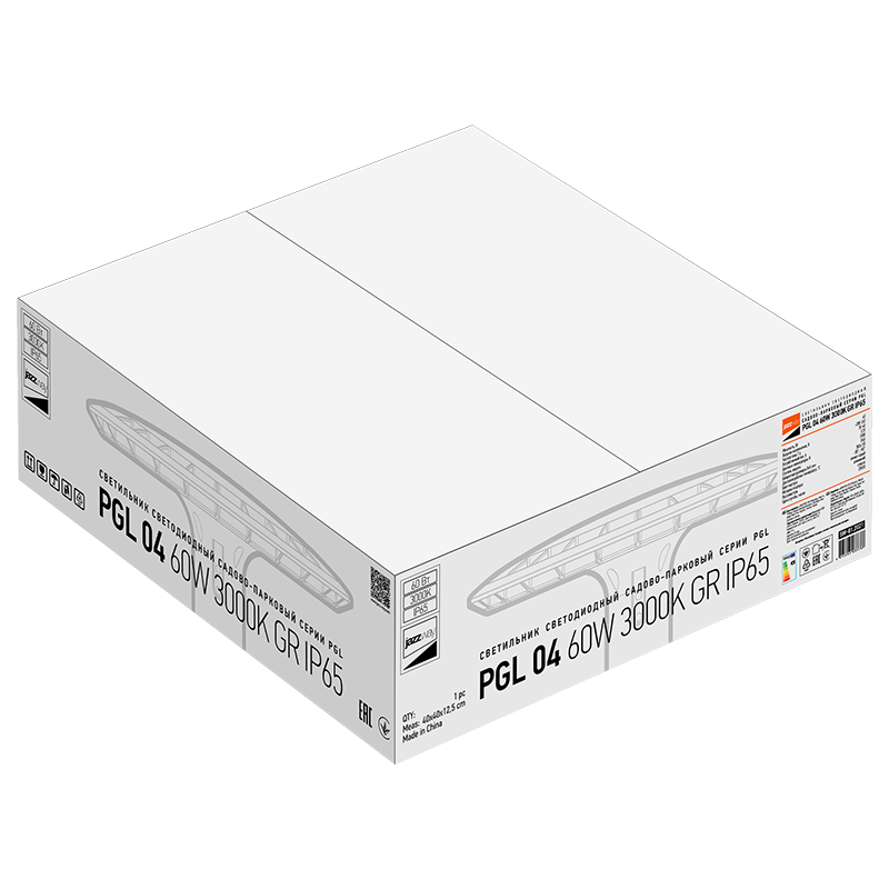 Светильник светодиодный садово-парковый венчающий  PGL 04 60w 3000K IP65 GR AC200-240 (парковый) (2 г. гар.) | .5033788 | JAZZWAY — миниатюра 5