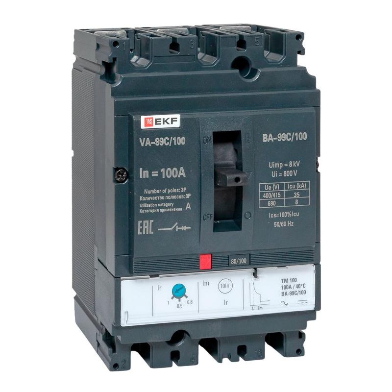 Выключатель автоматический ВА-99C (Compact NS) 100/100А 3P 36кА EKF PROxima | mccb99C-100-100 | EKF — EKF