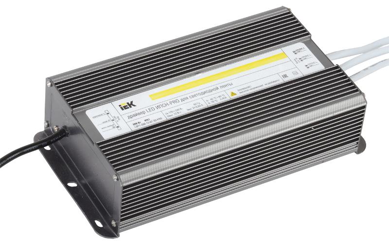 Драйвер для светодиодных лент LED ИПСН-PRO 200Вт 12В IP67 блок-шнуры | LSP1-200-12-67-33-PRO | IEK — IEK (ИЭК)