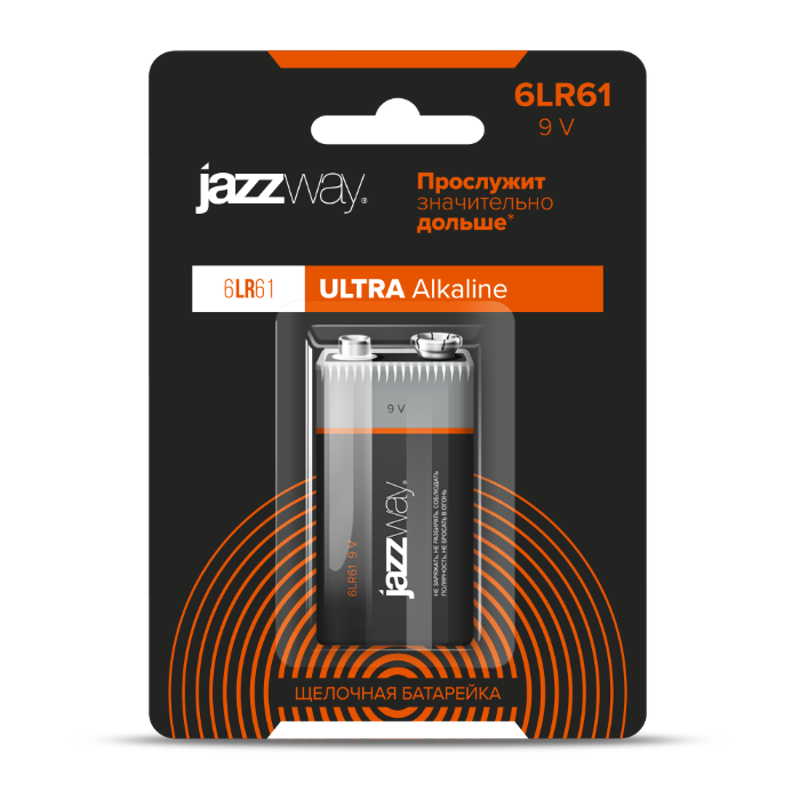 Элементы питания 6LR61  Ultra PLUS BL-1 | .5005075 | JAZZway — Jazzway