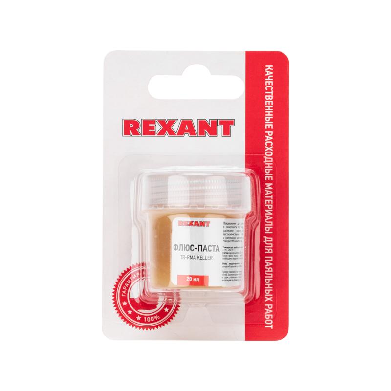 Флюс для пайки , паста TR-RMA KELLER, 20 мл, банка, блистер | 09-3691-1 | REXANT — фото 1 | Sento