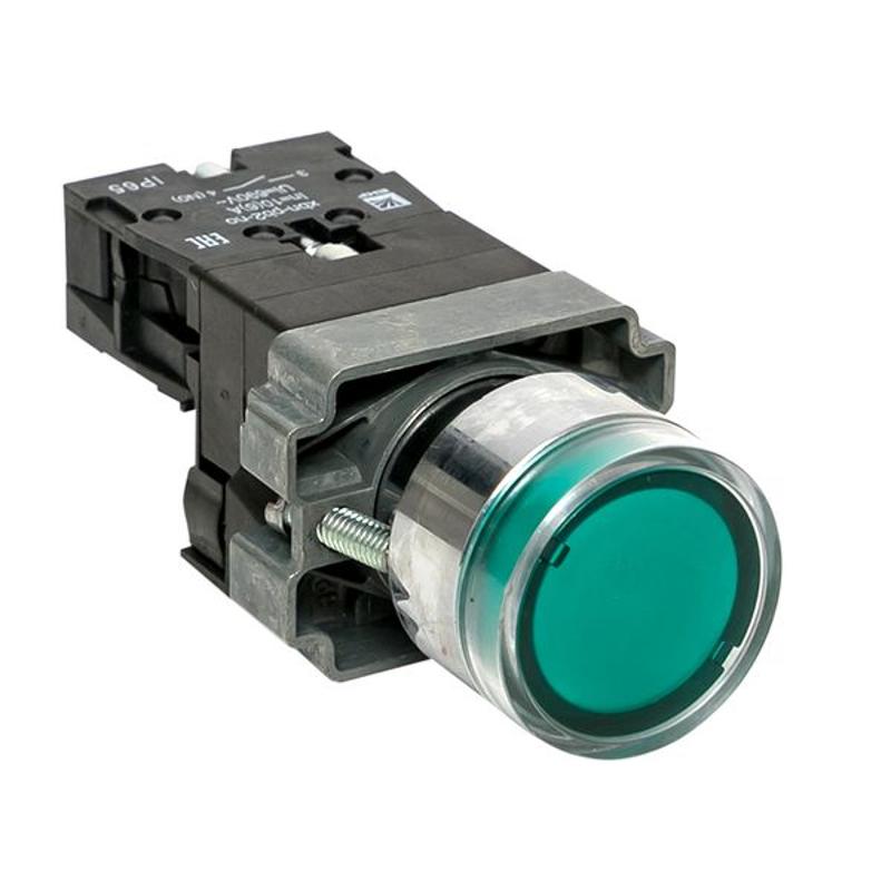 Кнопка BA31 с подстветкой 230В зеленая NO IP65  PROxima | xb2-bw31-230-65 | EKF — EKF