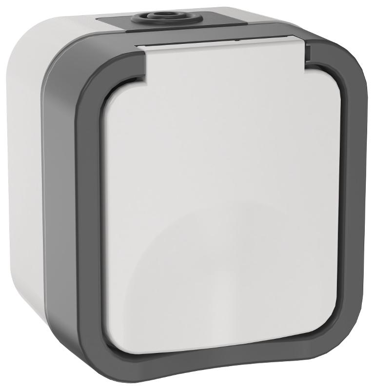 TORS Розетка 1-я с з/к кр. 16А IP55 TS220 белый | TS-R16-16-55-K41 | IEK — IEK (ИЭК)