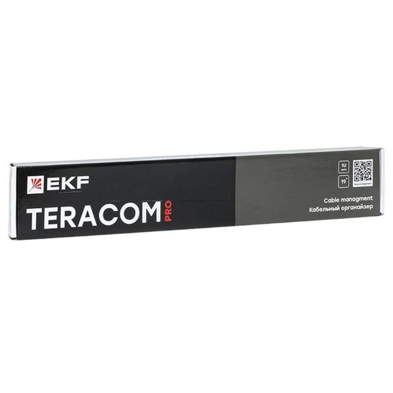 Кабельный органайзер TERACOM PRO 1U 5 колец серый|TRP-1CO-5R-M-GR|EKF — миниатюра 10