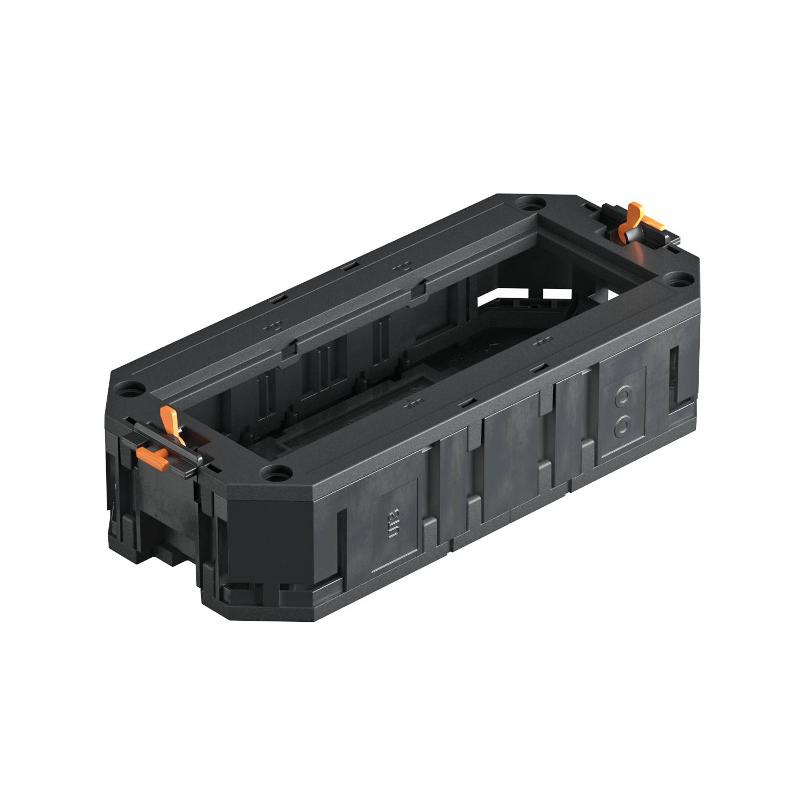 Монтажная коробка UT3 для установки в лючок с накладкой для 3xModul45  (полиамид,черный) (UT3 45 3) | 7408723 | OBO Bettermann — OBO Bettermann