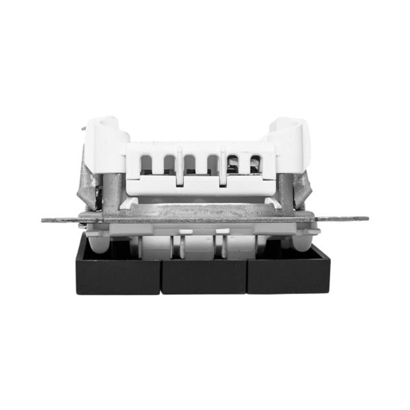 Механизм выключателя, трёхклавишный, чёрный Эпика EKF | UP1-SWB-31 | EKF — миниатюра 5