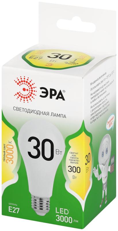 Лампа светодиодная  GREEN LINE LED A65-30W-830-E27 GL E27 30 Вт груша теплый свет | Б0067143 | ЭРА — миниатюра 5