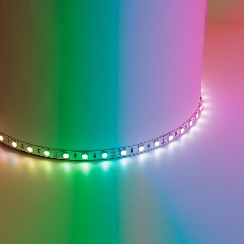 Лента светодиодная, 60SMD(5050)/m 14,4W/m 12V 5m RGB , LS606 | 41449 | FERON — Feron