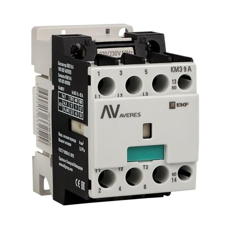 Контактор КМЭ 9А 1NO 400В АС EKF AVERES | ctr-s-9-10-400-av | EKF — EKF