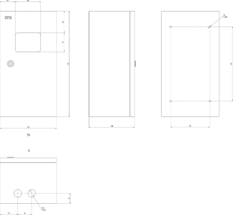  Щит с монтажной панелью металлический ЩМПг (окно)-01 IP54 (410x220x175) SIMPLE | Б0041660 | ЭРА — миниатюра 2