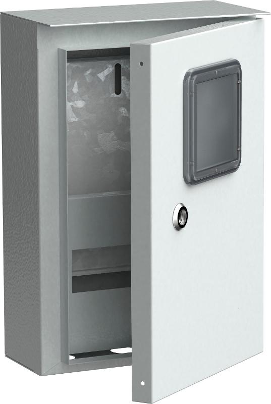 Корпус металлический коттеджный ЩУРн-1/9 (ВхШхГ) 370х250х135мм IP54 | MKM24-N-009-54-ZO | TITAN  IEK — миниатюра 3