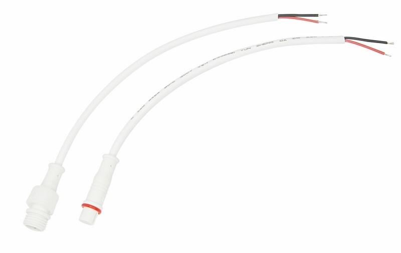 Соединительный кабель (2pin) герметичный (IP67) 2х0.35 мм² 300 V белый | 11-9320 | REXANT — REXANT