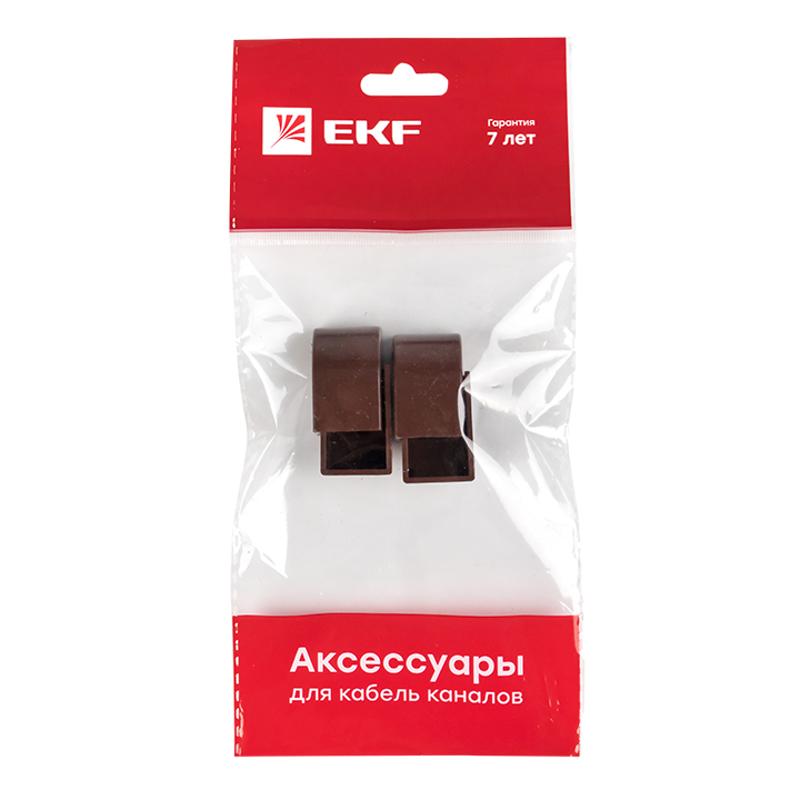 Заглушка (16х16) (4 шт) Plast EKF PROxima  под темное дерево  |  ecd-16-16x4 |  EKF  — миниатюра 7