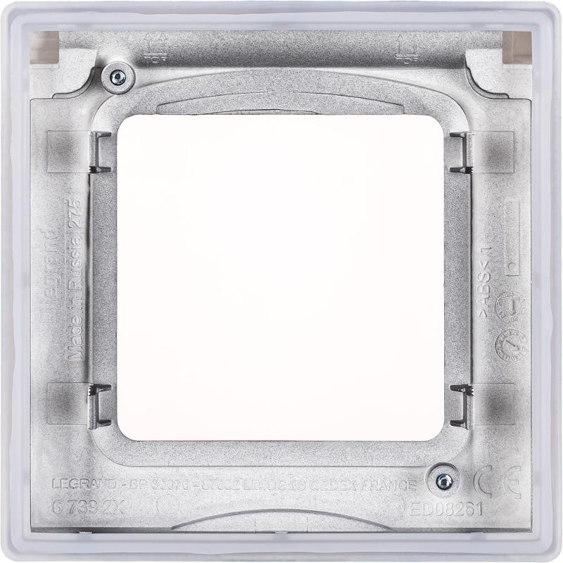 Inspiria Антрацит Рамка с защитной крышкой IP44 — миниатюра 6