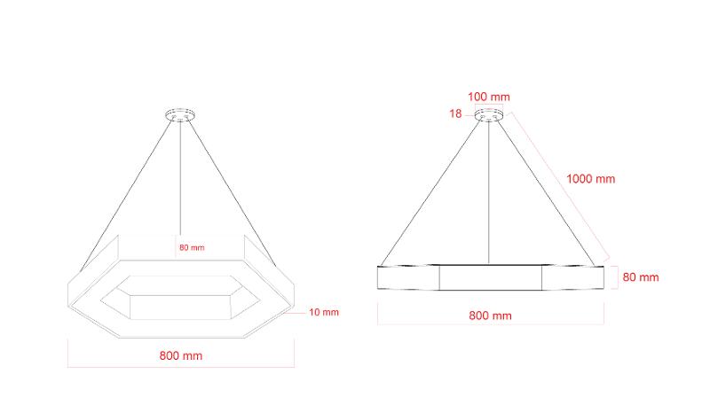 Светильник светодиодный Geometria SPO-124-W-40K-051 800*800*80 см 51Вт 4000К Белый корпус ЛТ | Б0058882 | ЭРА — миниатюра 2