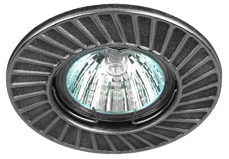Светильник встраиваемый ST6 CH/BK штампованный MR16,12V/220V, 50W черный/хром | Б0036489 | ЭРА — миниатюра 2