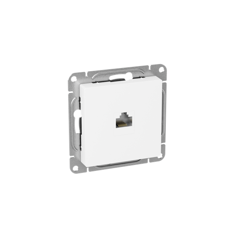 Механизм розетки RJ45 (cat5), белый Эпика EKF | UP1-SOW-RJ45-5 | EKF — миниатюра 2