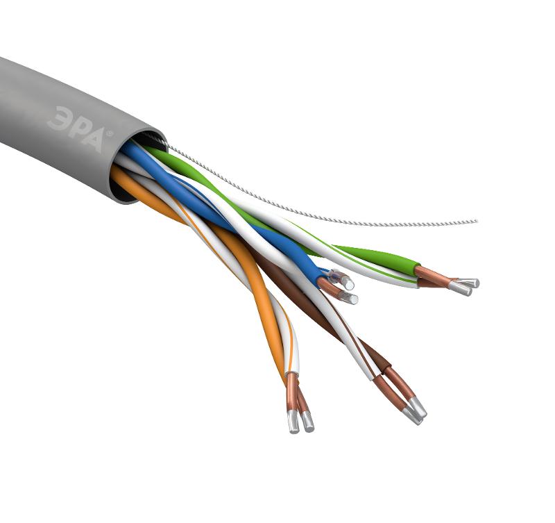 Кабель витая пара U/UTP 4x2x25 AWG Cat5e CCA PVC 305м SIMPLE (2/30) | Б0044435 | ЭРА — миниатюра 3