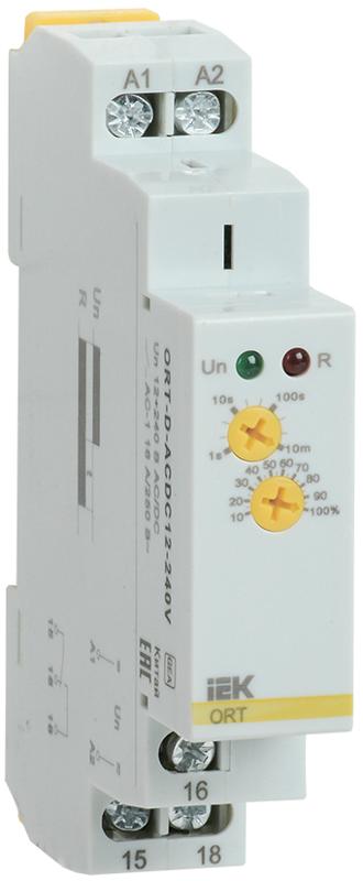 Реле задержки выключения при снятии питания ORT. 12-240 В AC/DC  | ORT-D-ACDC12-240V | IEK — IEK (ИЭК)