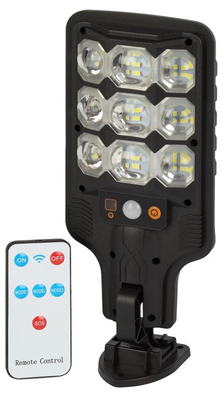 Светильник уличный  ERAKSS25-01 на солнечной батарее 10 Вт 400 Лм 5000К 63 LED SMD с датчиком движения ПДУ IP44 | Б0071362 | ЭРА — миниатюра 2