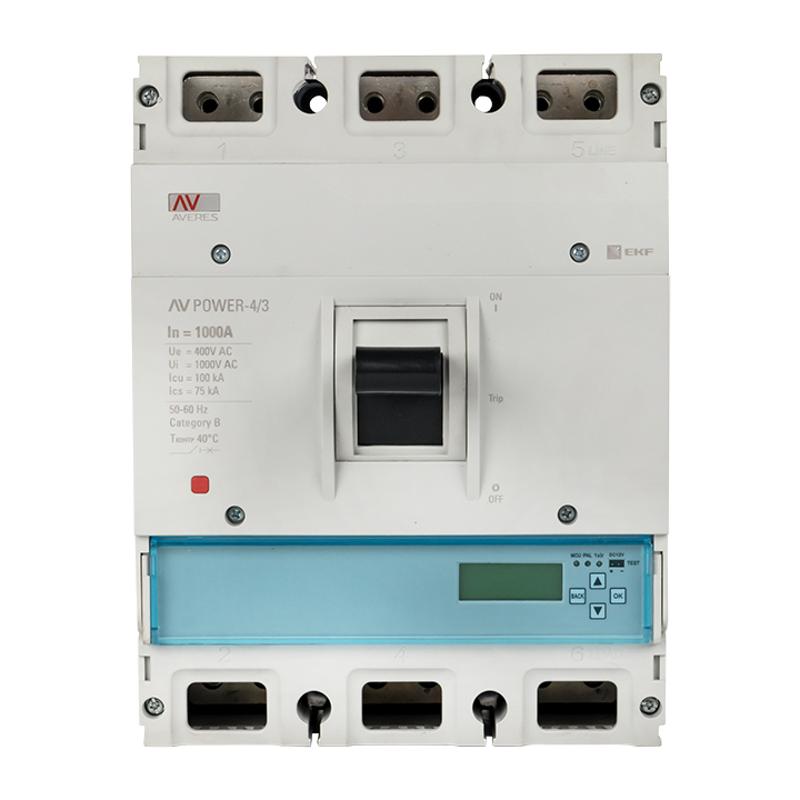 Выключатель автоматический AV POWER-4/3 1000А 100kA ETU6.0 AVERES | mccb-43-1000H-6.0-av | EKF — миниатюра 2