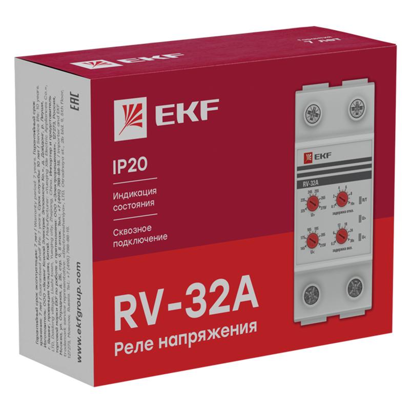 Реле напряжения (сквозное подкл.) RV-32A EKF PROxima | rv-32a | EKF — миниатюра 3